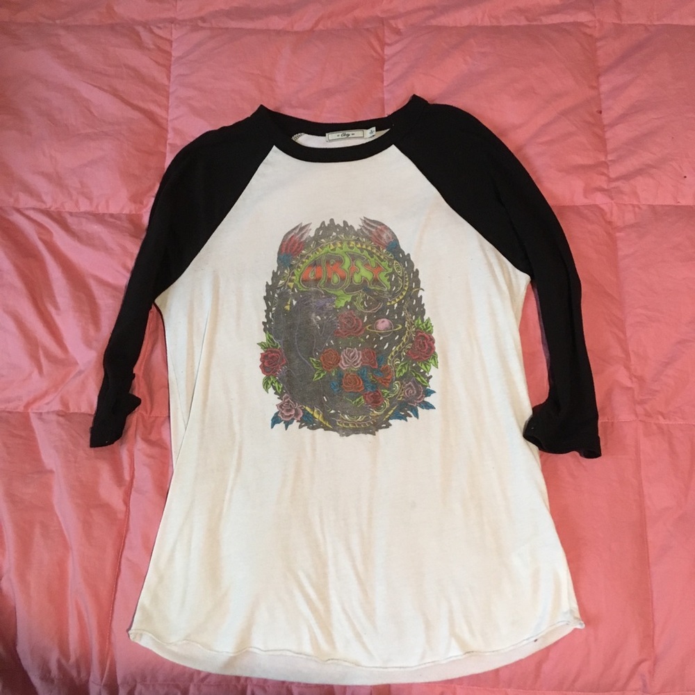 baseball style t-shirt